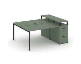 Рабочая станция с 1 опорной тумбой CN.DRS-413 B 1400x1480x917 Concept images