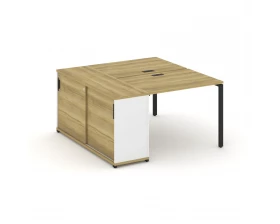 Рабочая станция с опорным шкафом-купе CN.DRS-233 W 1400x1480x750 Concept images