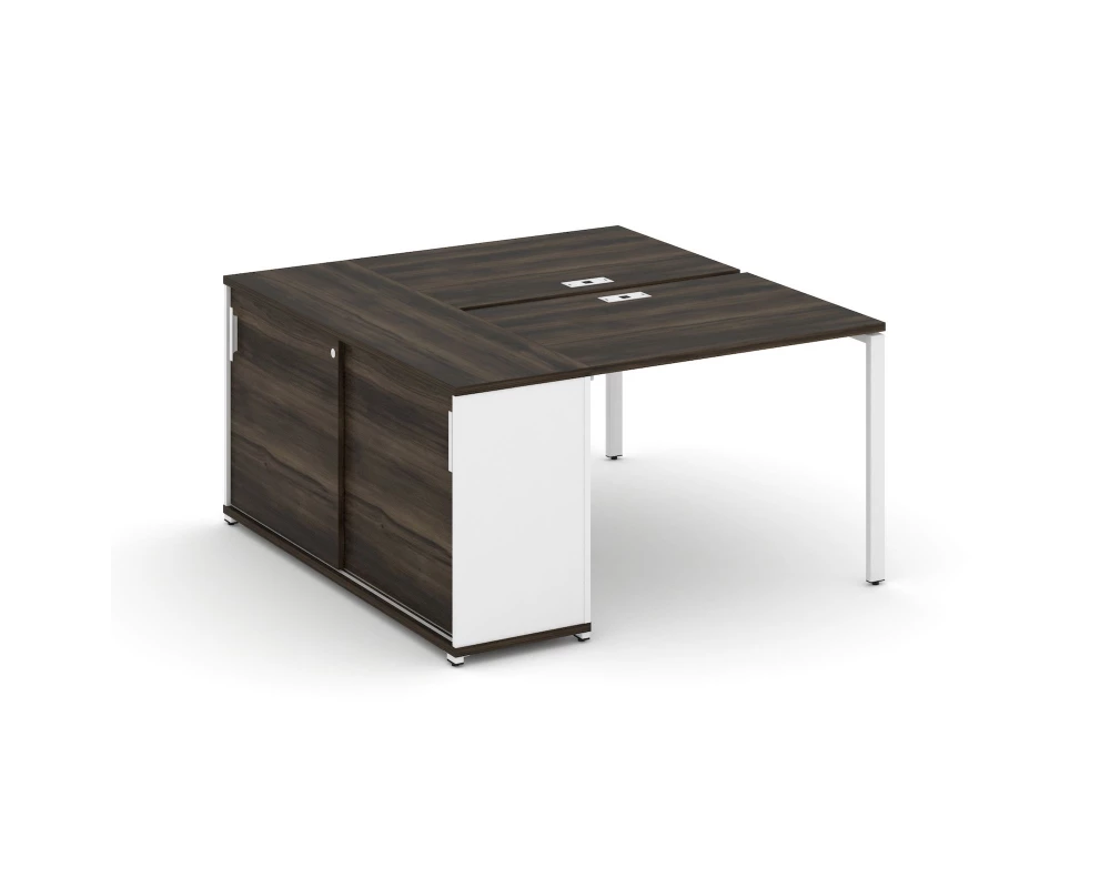 Рабочая станция с опорным шкафом-купе CN.DRS-233 W 1400x1480x750 Concept