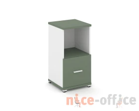 Шкаф 1 узкая секция, 2 ниши CN.STU-211 W 420x420x818 Концепт / Concept images