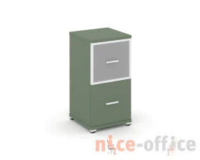 Шкаф 1 узкая секция, 2 ниши CN.STU-212 RMW W 420x420x818 Концепт / Concept images