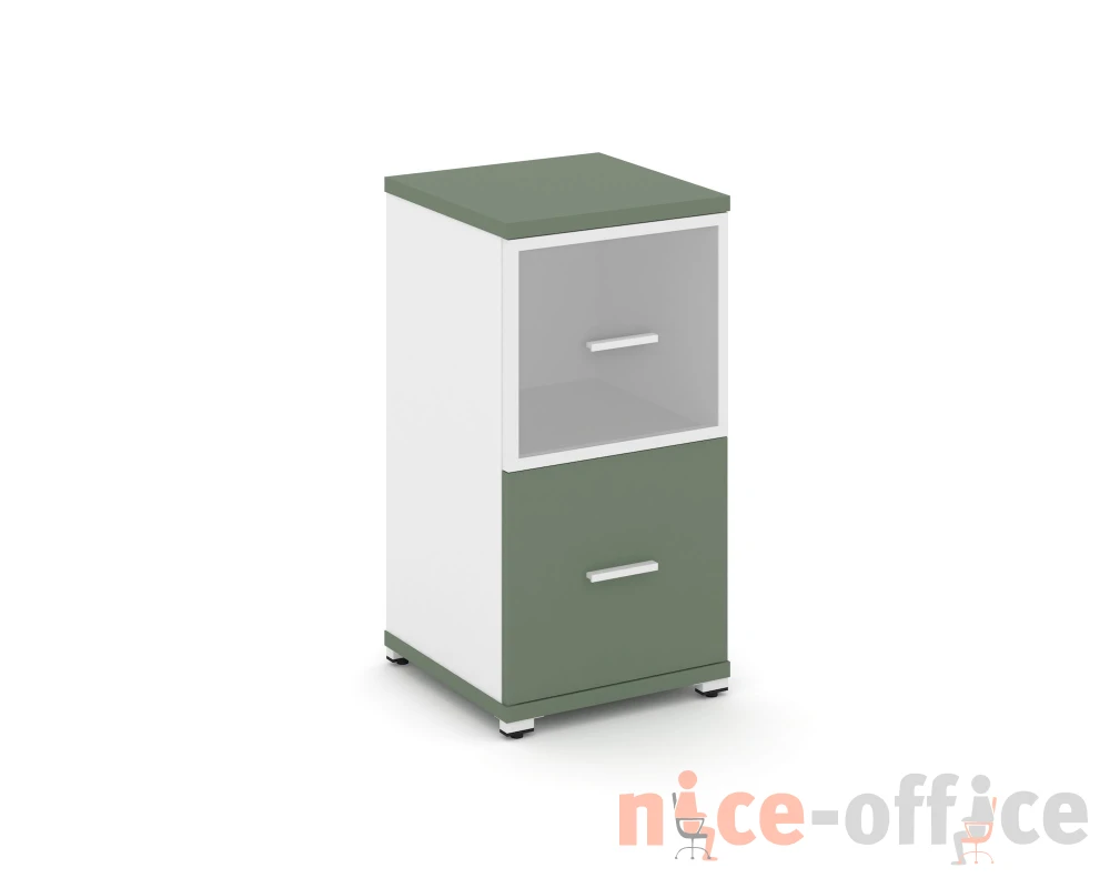 Шкаф 1 узкая секция, 2 ниши CN.STU-212 RMW W 420x420x818 Концепт / Concept