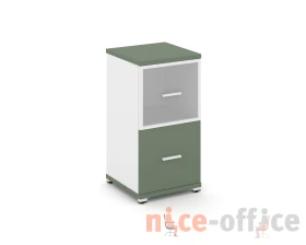 Шкаф 1 узкая секция, 2 ниши CN.STU-212 RMW W 420x420x818 Концепт / Concept images
