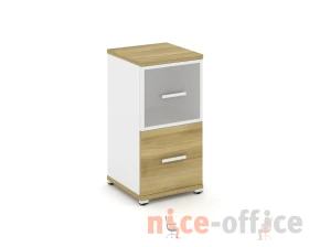 Шкаф 1 узкая секция, 2 ниши CN.STU-212 RMW W 420x420x818 Концепт / Concept images