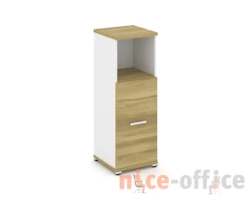 Шкаф 1 узкая секция, 3 ниши CN.STU.E-313 W 420x420x1186 Концепт / Concept images