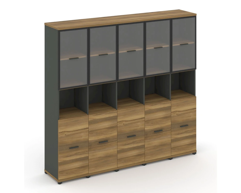 Шкаф 5 узких секции, 5 ниш CN.STU-553 RPB A 2084x420x1922 Концепт / Concept