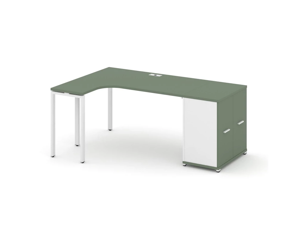 Стол эргономичный с опорным распаш. шкафом CN.SA-210(L) W 2000x1180x750 Concept