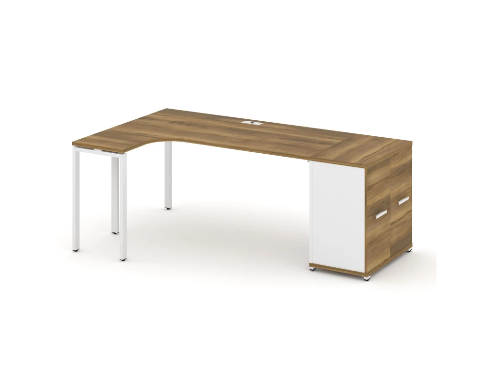 Стол эргономичный с опорным распаш. шкафом CN.SA-210(L) W 2000x1180x750 Concept