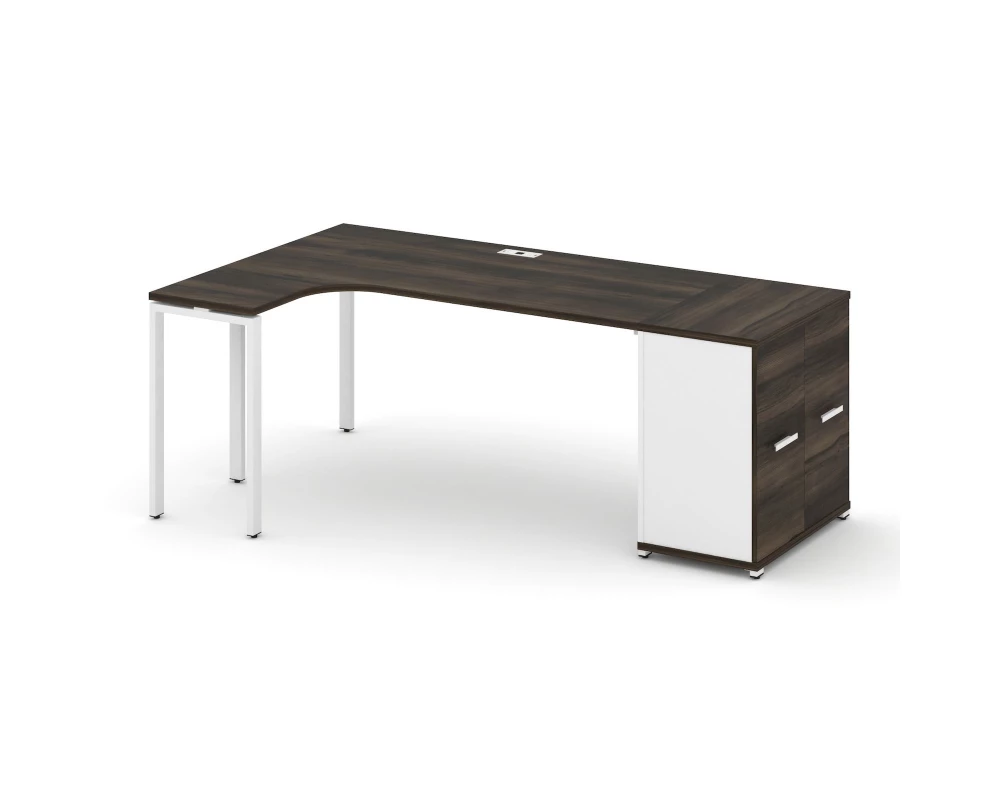 Стол эргономичный с опорным распаш. шкафом CN.SA-210(L) W 2000x1180x750 Concept