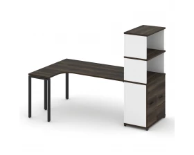 Стол эргономичный с опорным распаш. шкафом с надставкой выс. CN.SA-216(L) B 2000x1180x1530 Concept images