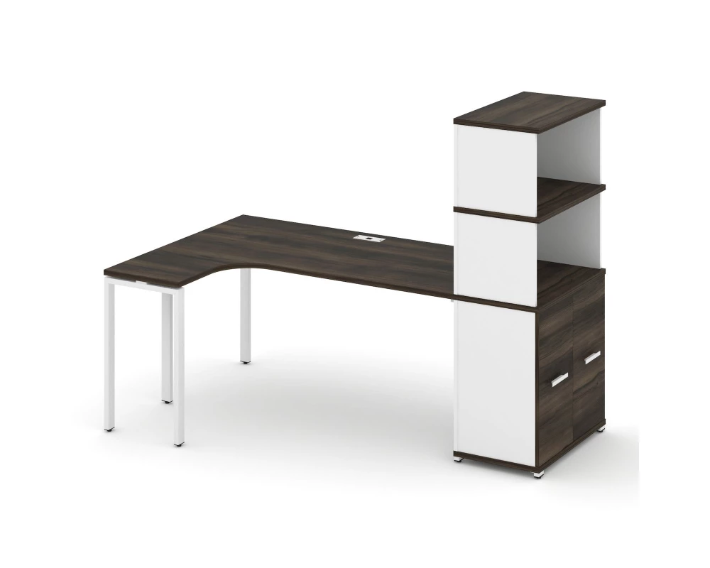 Стол эргономичный с опорным распаш. шкафом с надставкой выс. CN.SA-216(L) W 2000x1180x1530 Concept