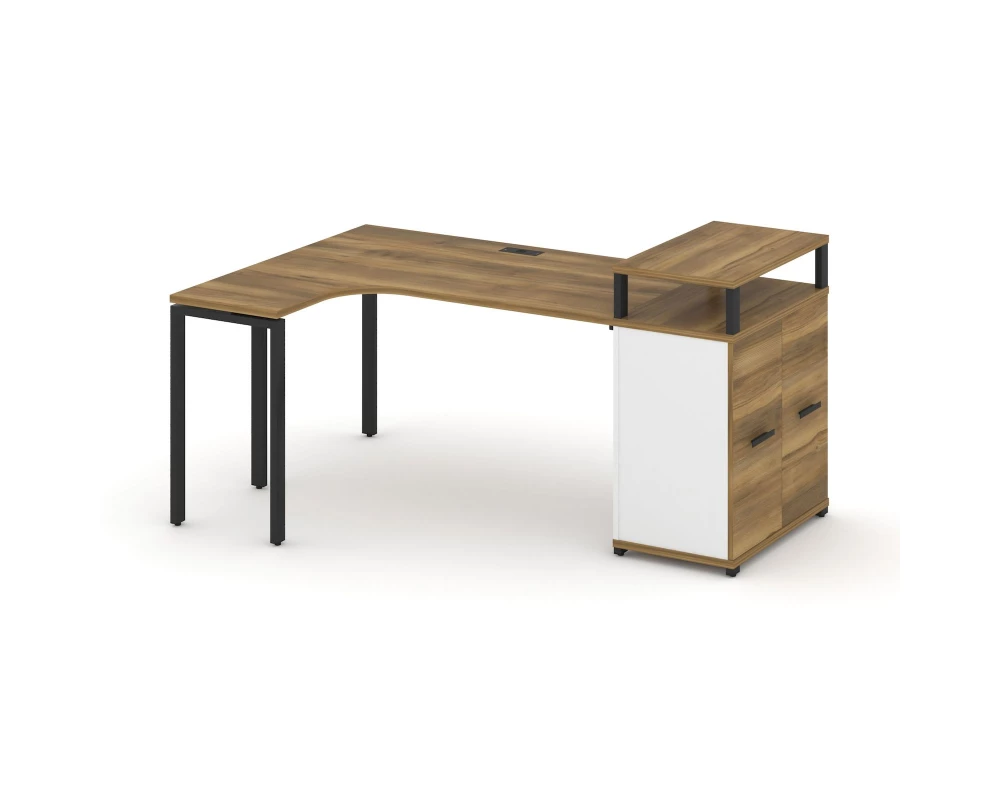 Стол эргономичный с опорным распаш. шкафом с верх. горизонтом CN.SA-211(L) B 1800x1180x917 Concept