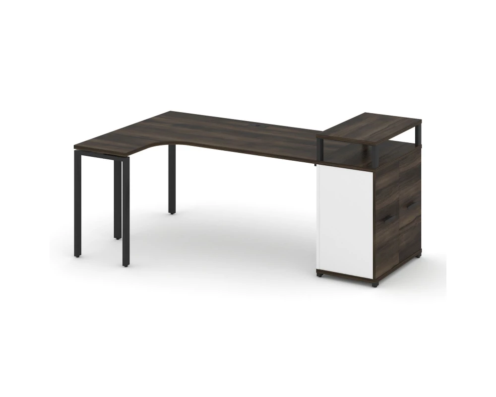 Стол эргономичный с опорным распаш. шкафом с верх. горизонтом CN.SA-212(L) B 2000x1180x917 Concept