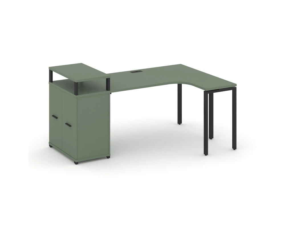 Стол эргономичный с опорным распаш. шкафом с верх. горизонтом CN.SA-212(R) A 2000x1180x917 Concept