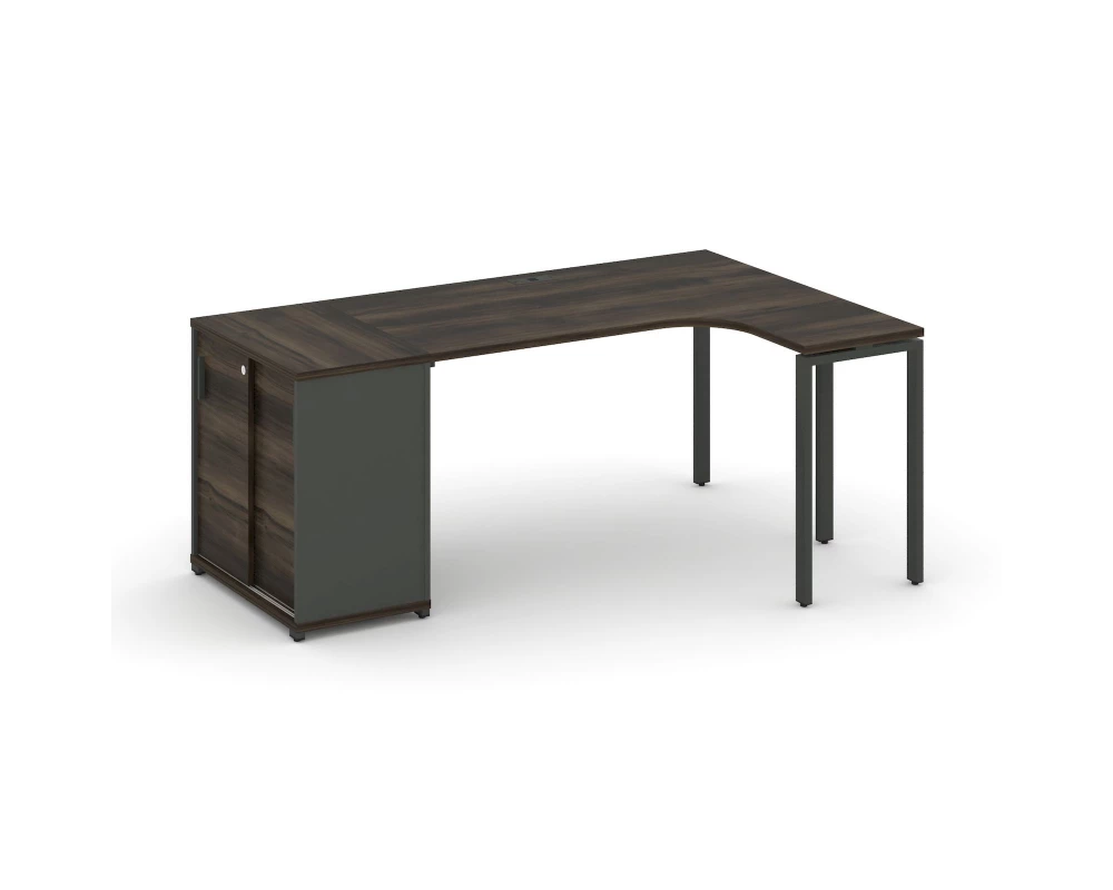 Стол эргономичный с опорным шкафом-купе CN.SA-218(R) A 2000x1180x750 Concept
