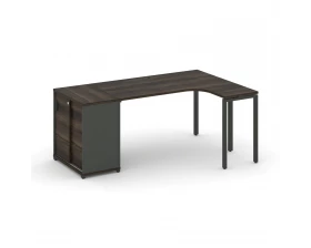 Стол эргономичный с опорным шкафом-купе CN.SA-218(R) A 2000x1180x750 Concept images