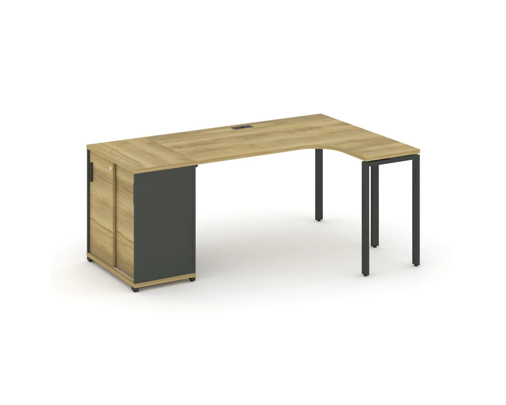 Стол эргономичный с опорным шкафом-купе CN.SA-218(R) A 2000x1180x750 Concept