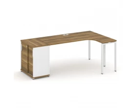 Стол эргономичный с опорным шкафом-купе CN.SA-218(R) W 2000x1180x750 Concept images