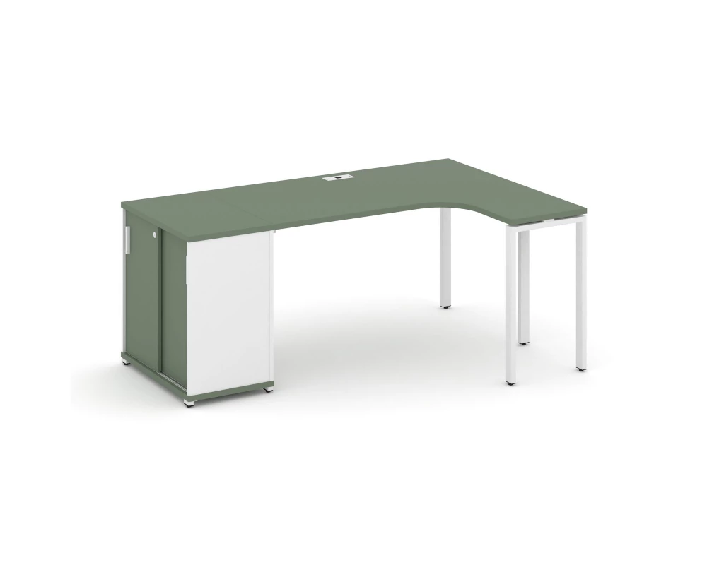 Стол эргономичный с опорным шкафом-купе CN.SA-218(R) W 2000x1180x750 Concept