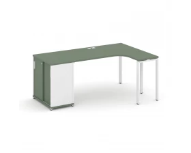 Стол эргономичный с опорным шкафом-купе CN.SA-218(R) W 2000x1180x750 Concept images