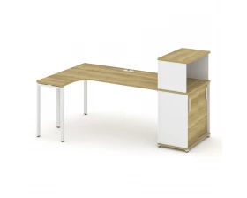 Стол эргономичный с опорным шкафом-купе с надставкой низ. CN.SA-220(L) W 2000x1180x1140 Concept images