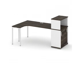 Стол эргономичный с опорным шкафом-купе с надставкой низ. CN.SA-220(L) W 2000x1180x1140 Concept images