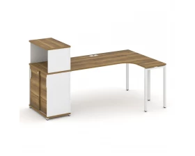 Стол эргономичный с опорным шкафом-купе с надставкой низ. CN.SA-220(R) W 2000x1180x1140 Concept images