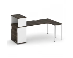 Стол эргономичный с опорным шкафом-купе с надставкой низ. CN.SA-220(R) W 2000x1180x1140 Concept images
