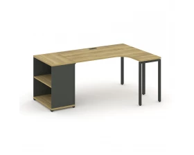 Стол эргономичный с опорным стеллажом CN.SA-202(R) 2000x1180x750 Concept images