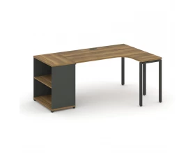 Стол эргономичный с опорным стеллажом CN.SA-202(R) 2000x1180x750 Concept images