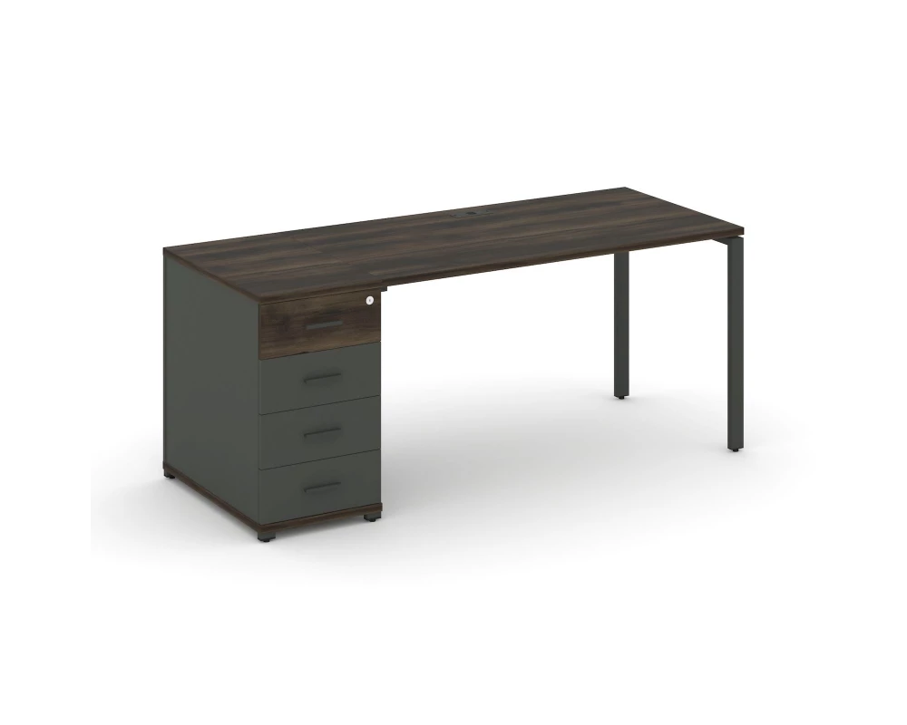 Стол рабочий с 1 опорной тумбой CN.SP-404 W 2000x720x750 Concept