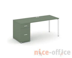 Стол рабочий с 1 опорной тумбой CN.SP-405 W 1400x720x750 Концепт / Concept images