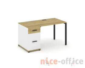 Стол рабочий с 1 опорной тумбой CN.SP-405 W 1400x720x750 Концепт / Concept images
