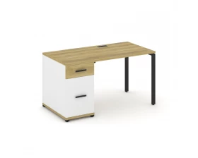 Стол рабочий с 1 опорной тумбой CN.SP-405 W 1400x720x750 Concept images