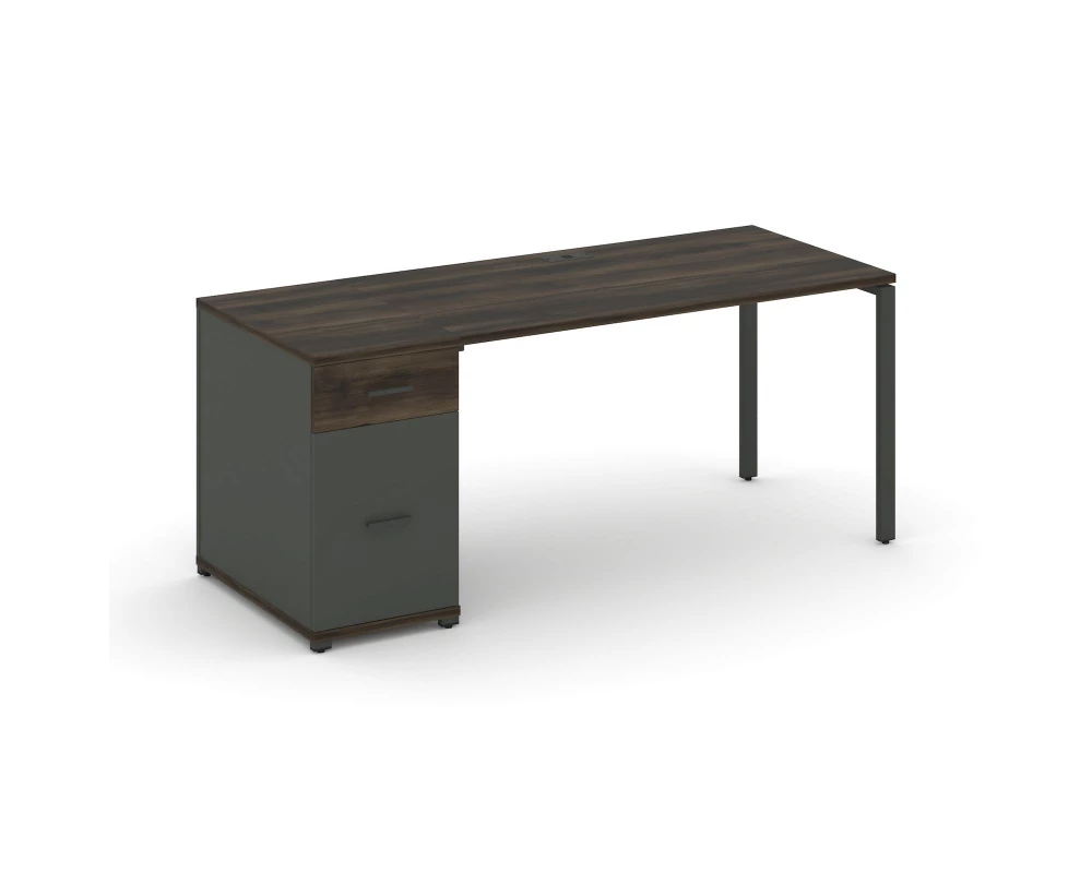 Стол рабочий с 1 опорной тумбой CN.SP-405 W 1400x720x750 Concept