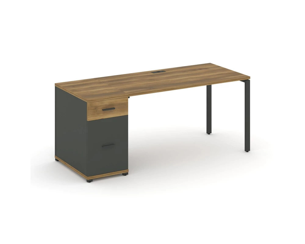Стол рабочий с 1 опорной тумбой CN.SP-405 W 1400x720x750 Concept