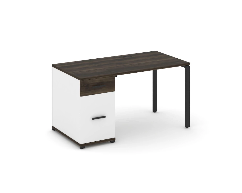 Стол рабочий с 1 опорной тумбой CN.SP-405 W 1400x720x750 Concept
