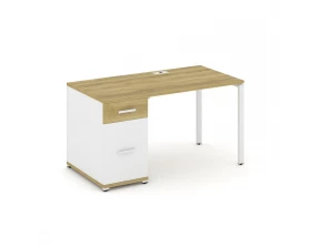 Стол рабочий с 1 опорной тумбой CN.SP-405 W 1400x720x750 Concept images