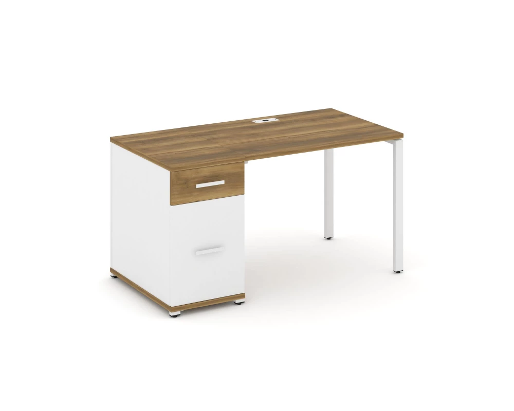 Стол рабочий с 1 опорной тумбой CN.SP-405 W 1400x720x750 Concept