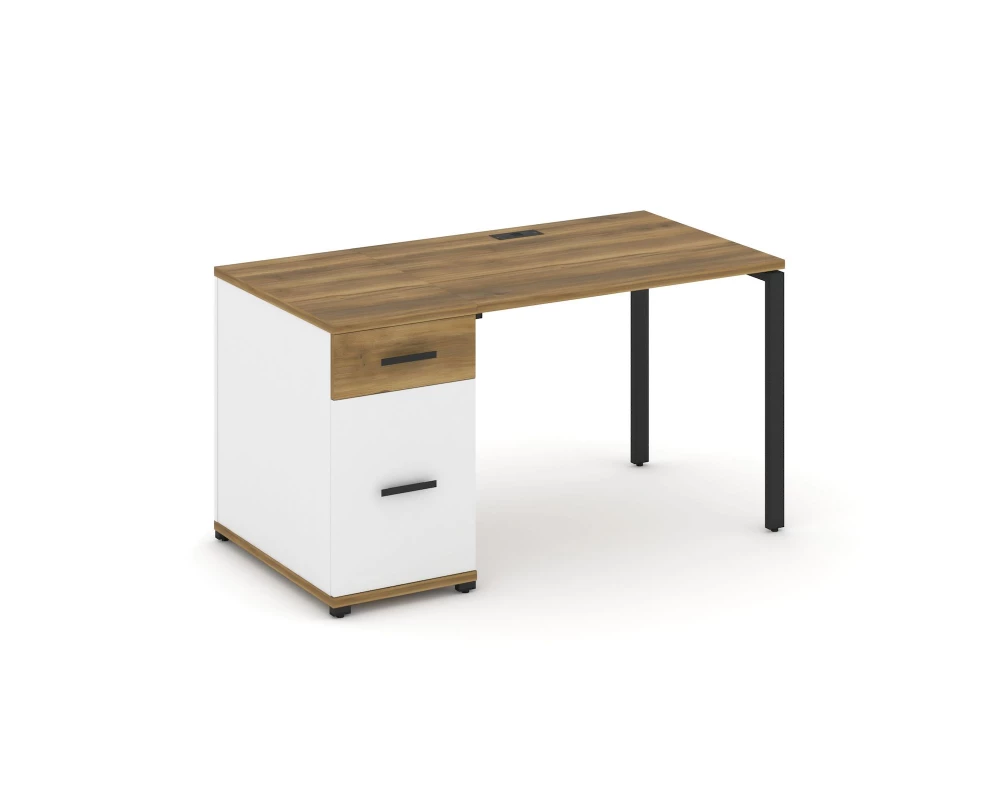 Стол рабочий с 1 опорной тумбой CN.SP-405 W 1400x720x750 Concept
