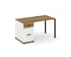 Стол рабочий с 1 опорной тумбой CN.SP-405 W 1400x720x750 Concept images