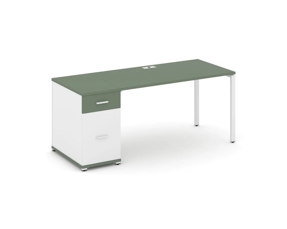 Стол рабочий с 1 опорной тумбой CN.SP-405 W 1400x720x750 Concept