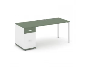 Стол рабочий с 1 опорной тумбой CN.SP-405 W 1400x720x750 Concept images