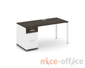 Стол рабочий с 1 опорной тумбой CN.SP-406 W 1600x720x750 Концепт / Concept images