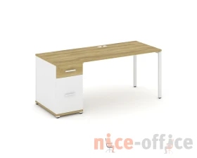 Стол рабочий с 1 опорной тумбой CN.SP-407 W 1800x720x750 Концепт / Concept images