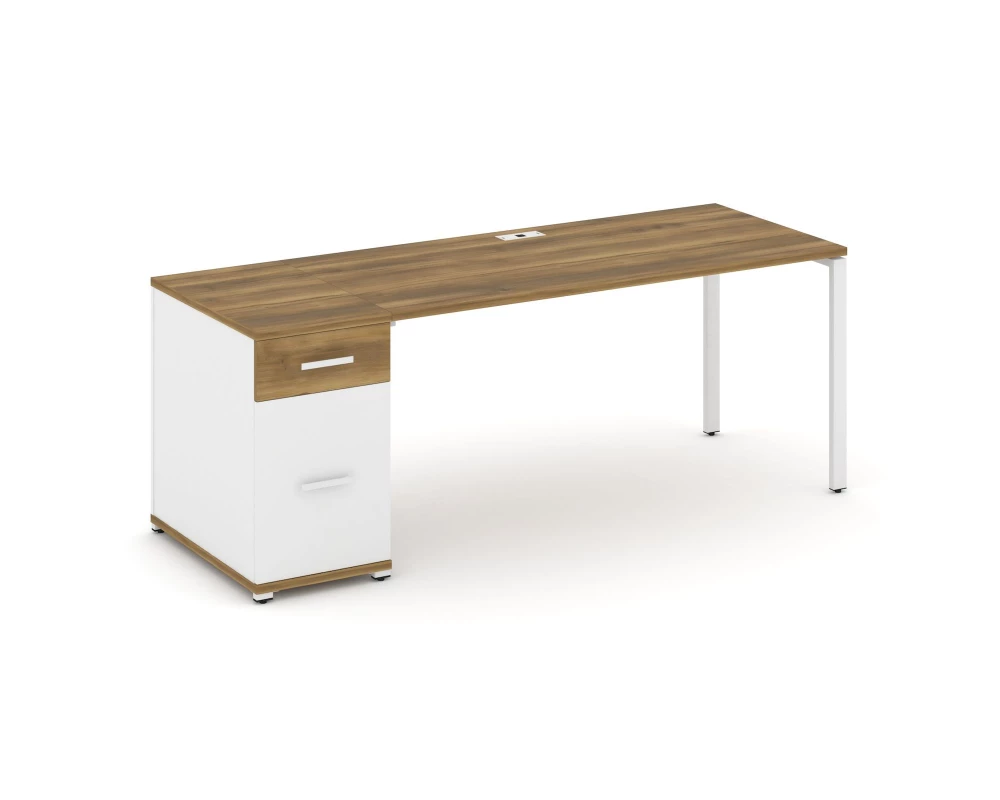 Стол рабочий с 1 опорной тумбой CN.SP-408 W 2000x720x750 Concept