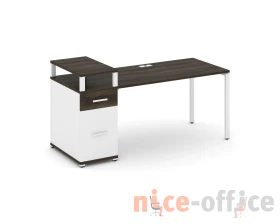 Стол рабочий с 1 опорной тумбой CN.SP-415 W 1800x720x917 Концепт / Concept images