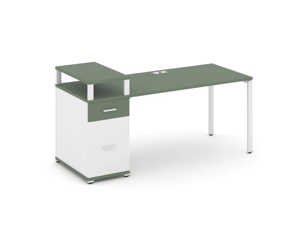 Стол рабочий с 1 опорной тумбой CN.SP-416 W 2000x720x917 Concept