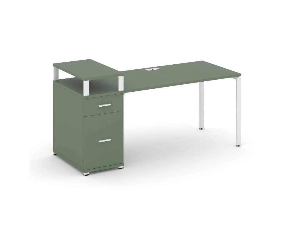 Стол рабочий с 1 опорной тумбой CN.SP-416 W 2000x720x917 Concept