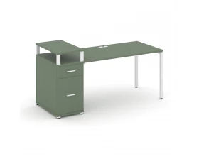 Стол рабочий с 1 опорной тумбой CN.SP-416 W 2000x720x917 Concept images